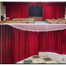 舞臺電動幕布  定做（加厚意大利絨布，軌道，杜亞舞臺專用電機ID100-WF，遙控器）